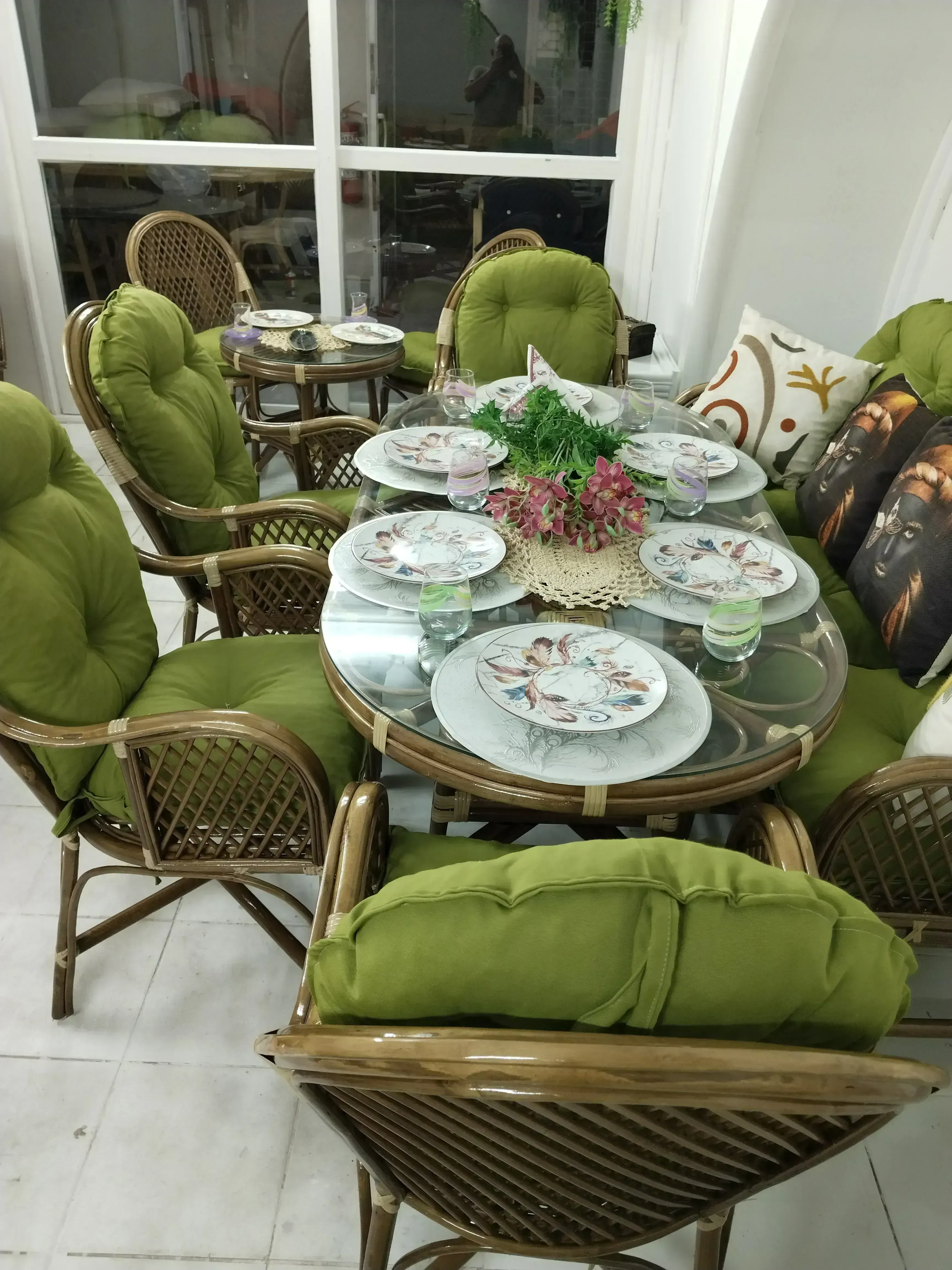Adapazarı bambu cam balkon salon takımı