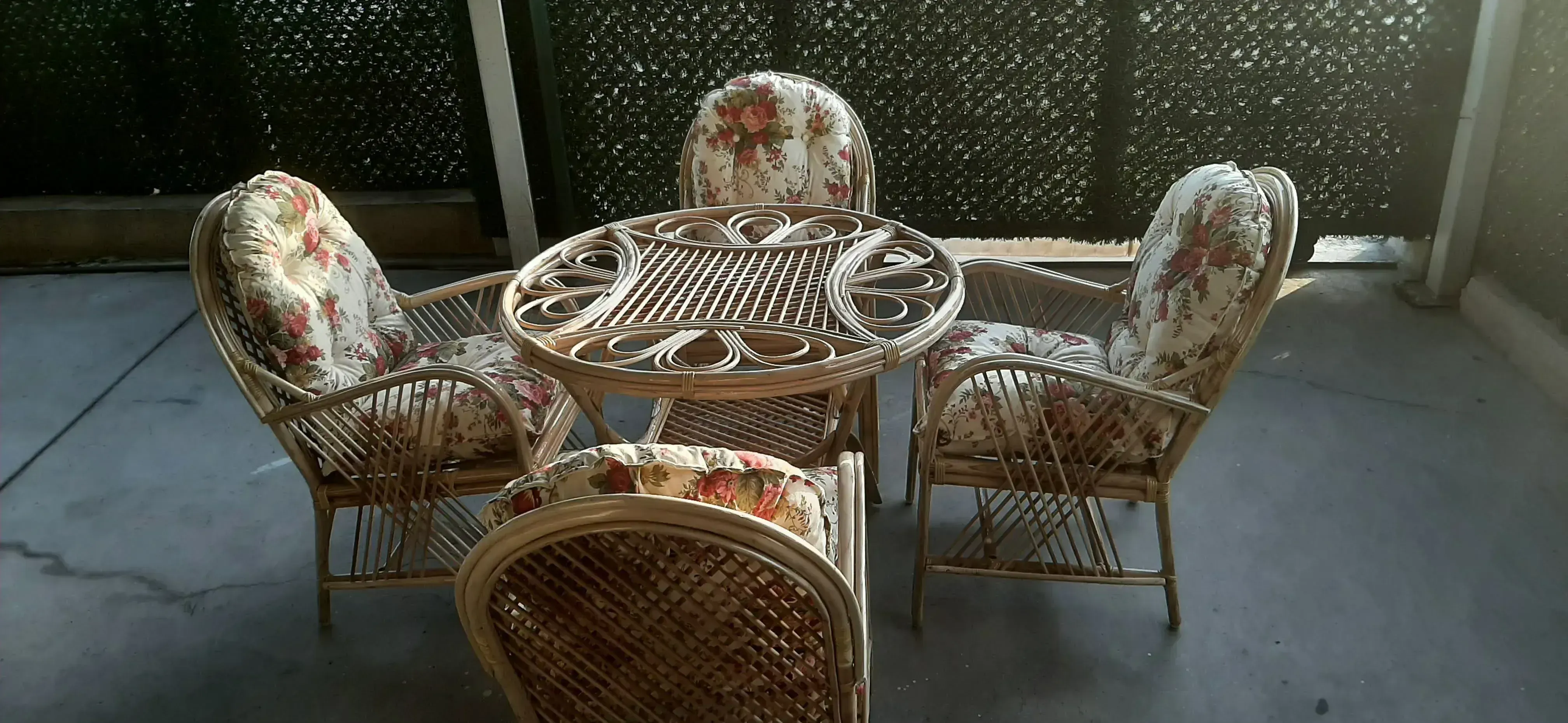 Ankara Bambu Balkon Bahçe Mobilya Monica 4 Kişilik Takım 