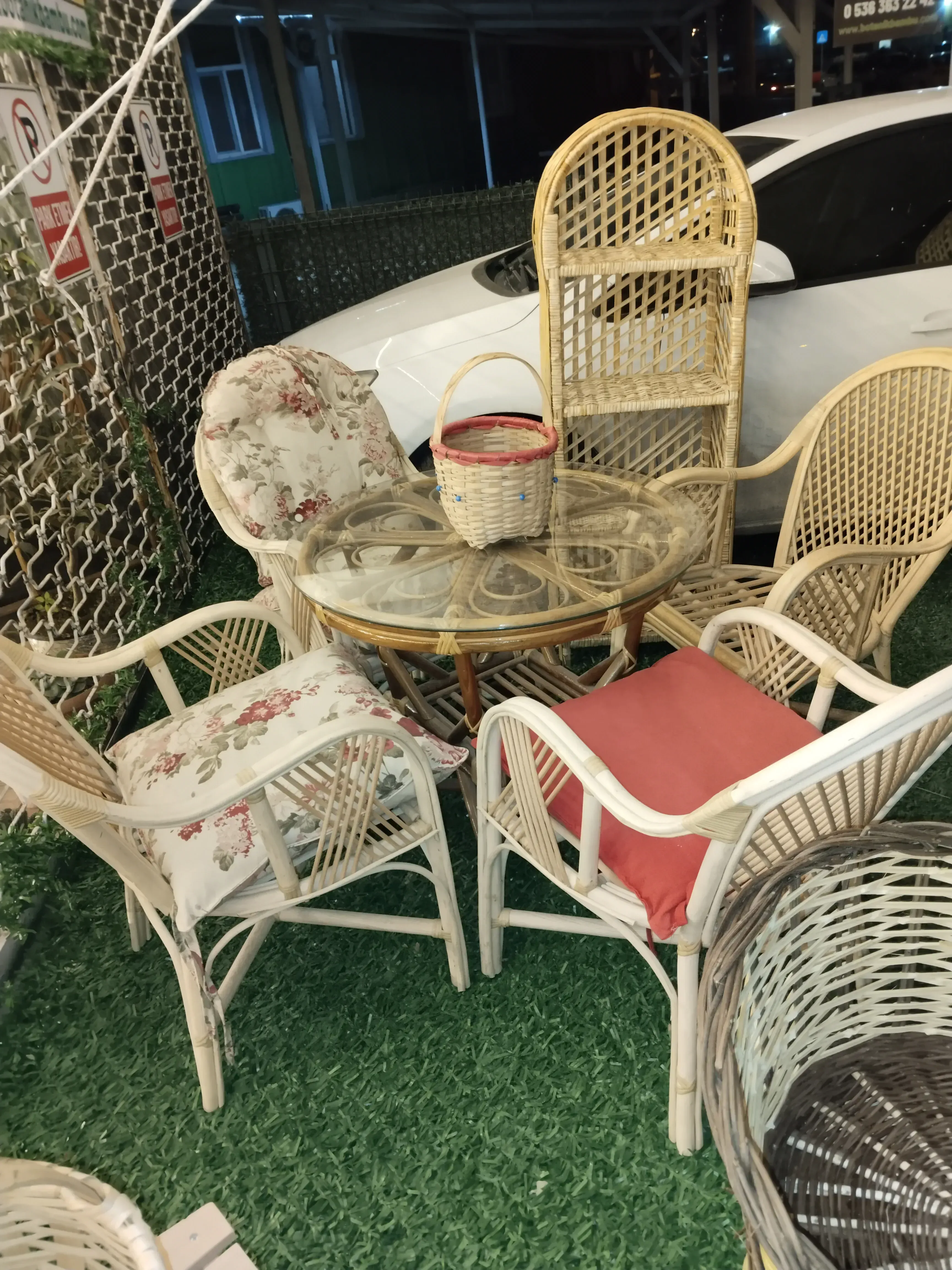 Ankara Bambu Balkon Bahçe  Ramona Takımı 4 Kişilik 