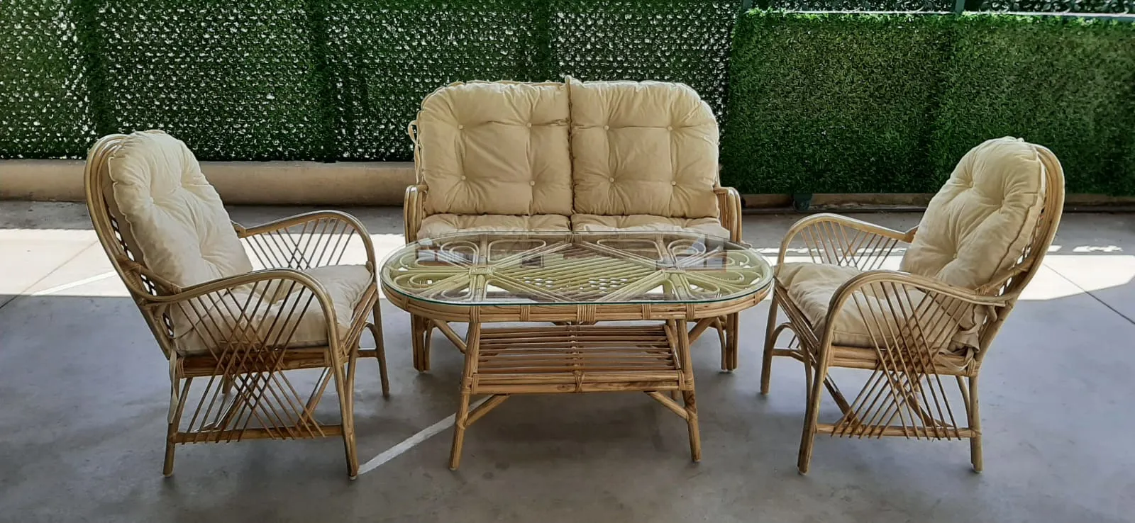 Ankara Bambu  Balkon Bahçe Monika Takımı 4 Kişilik 