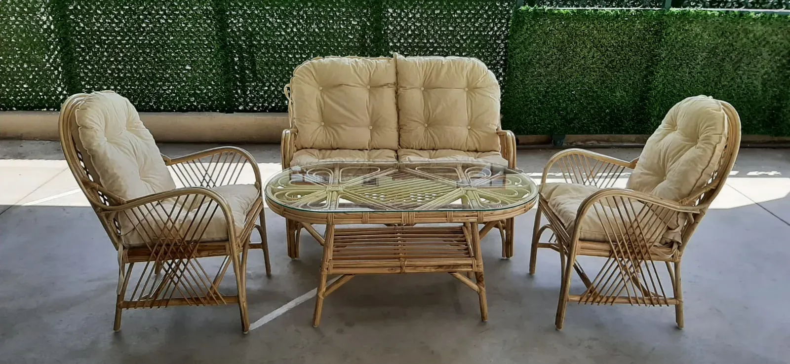 Ankara Bambu  Balkon Bahçe Monika Takımı 4 Kişilik 