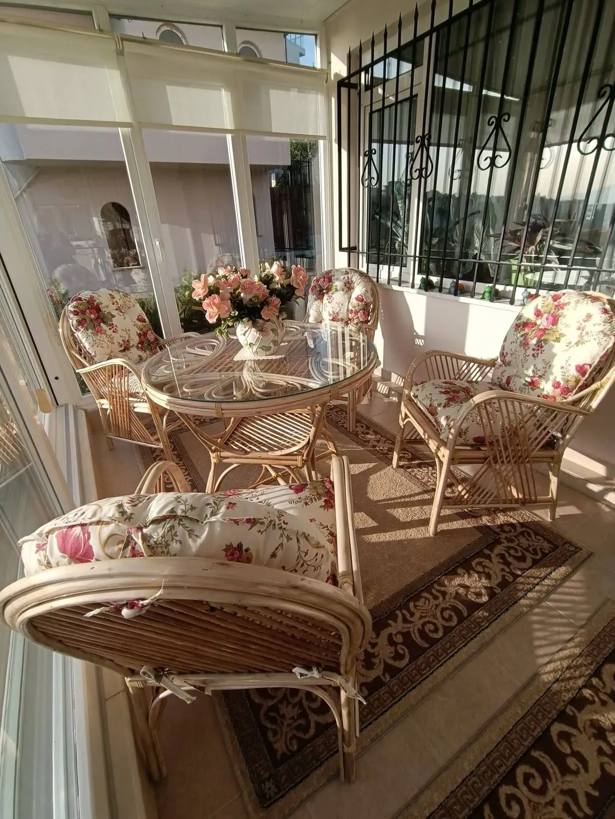 Antalya Bambu Balkon Bahçe Monika Takımı 4 Kişilik 