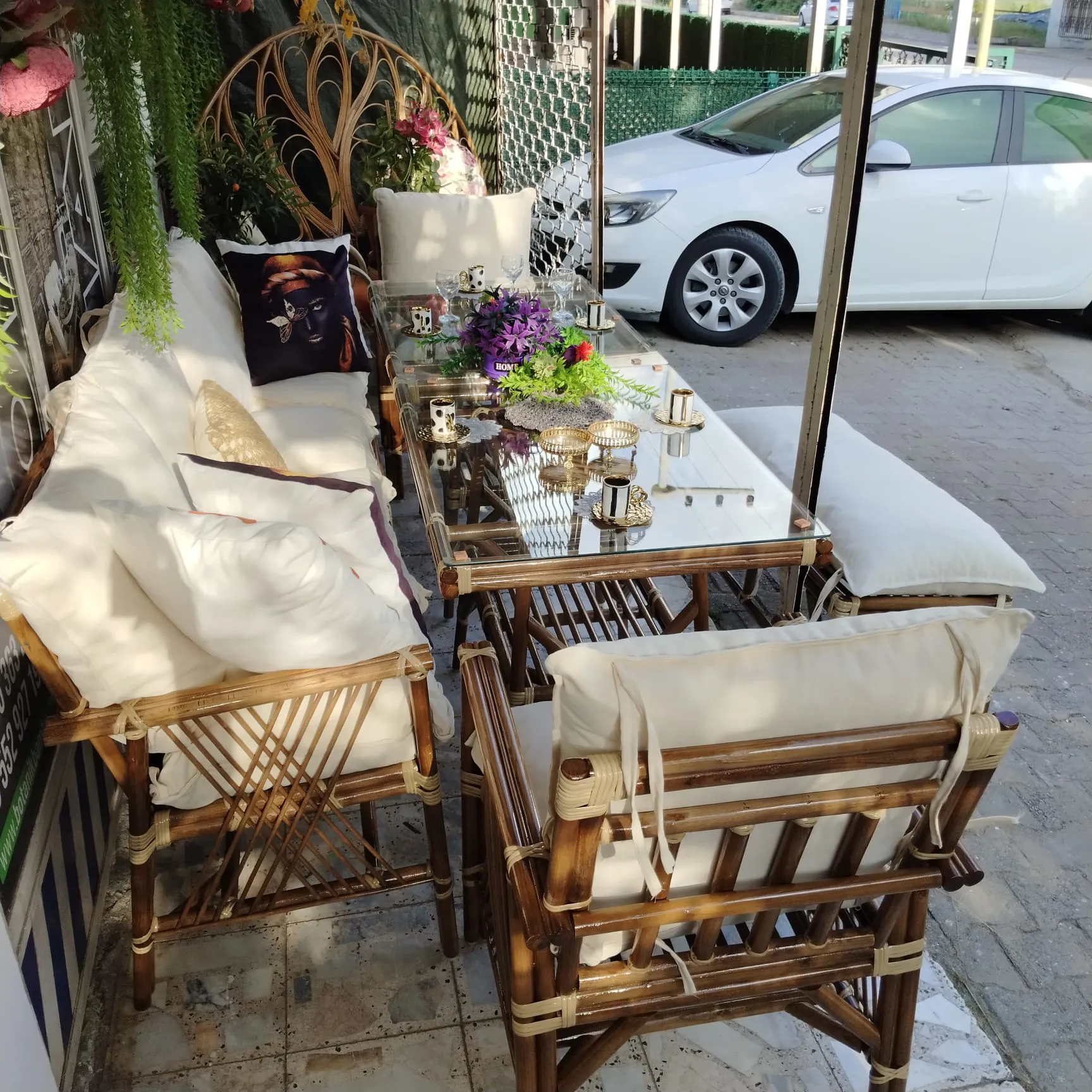 Balkon Masa Sandalye Takımları 8 Kişilik Takım 