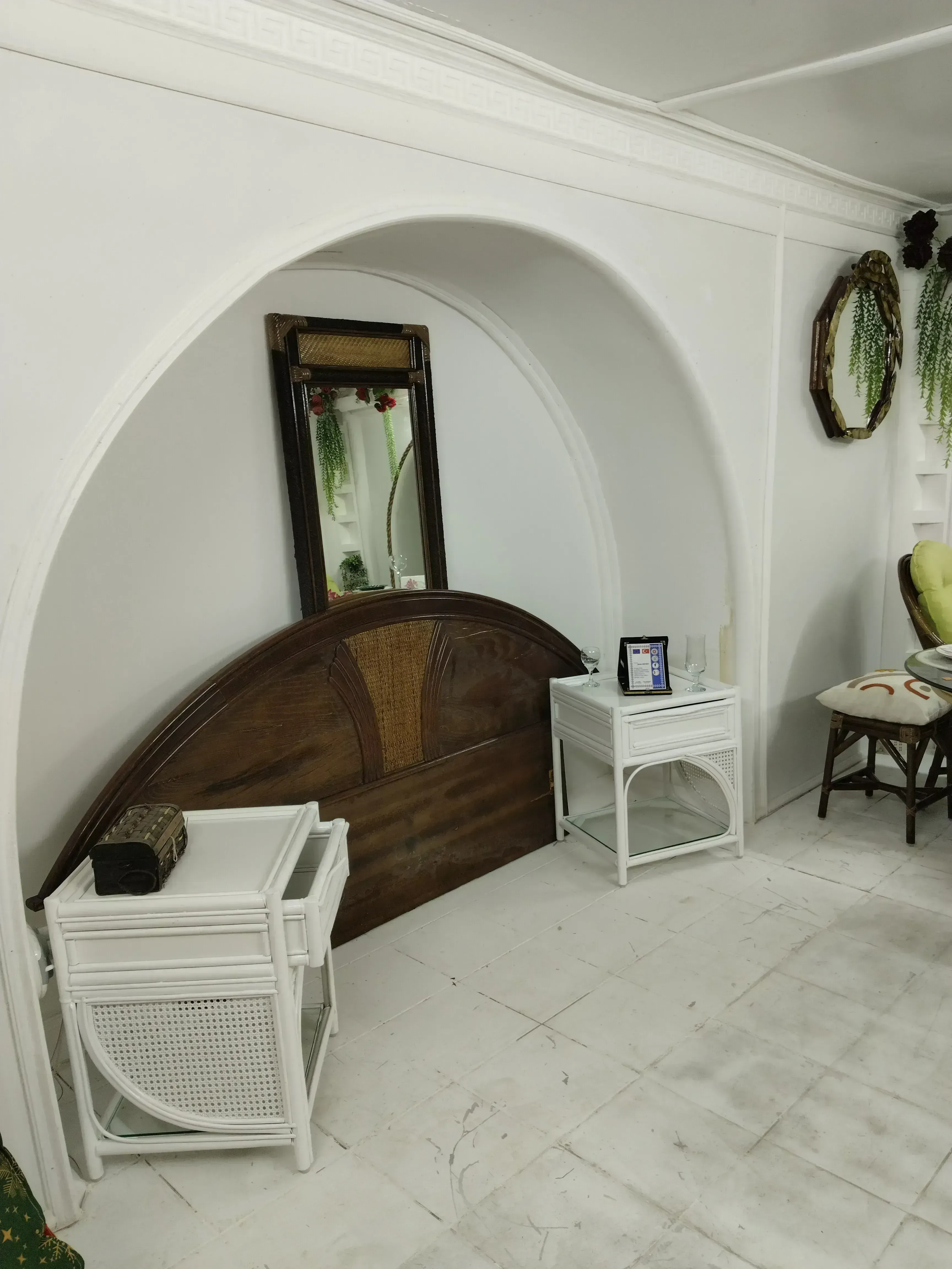 Bodrum endonezya'dan ithal orijinal bambu yatak başlığı