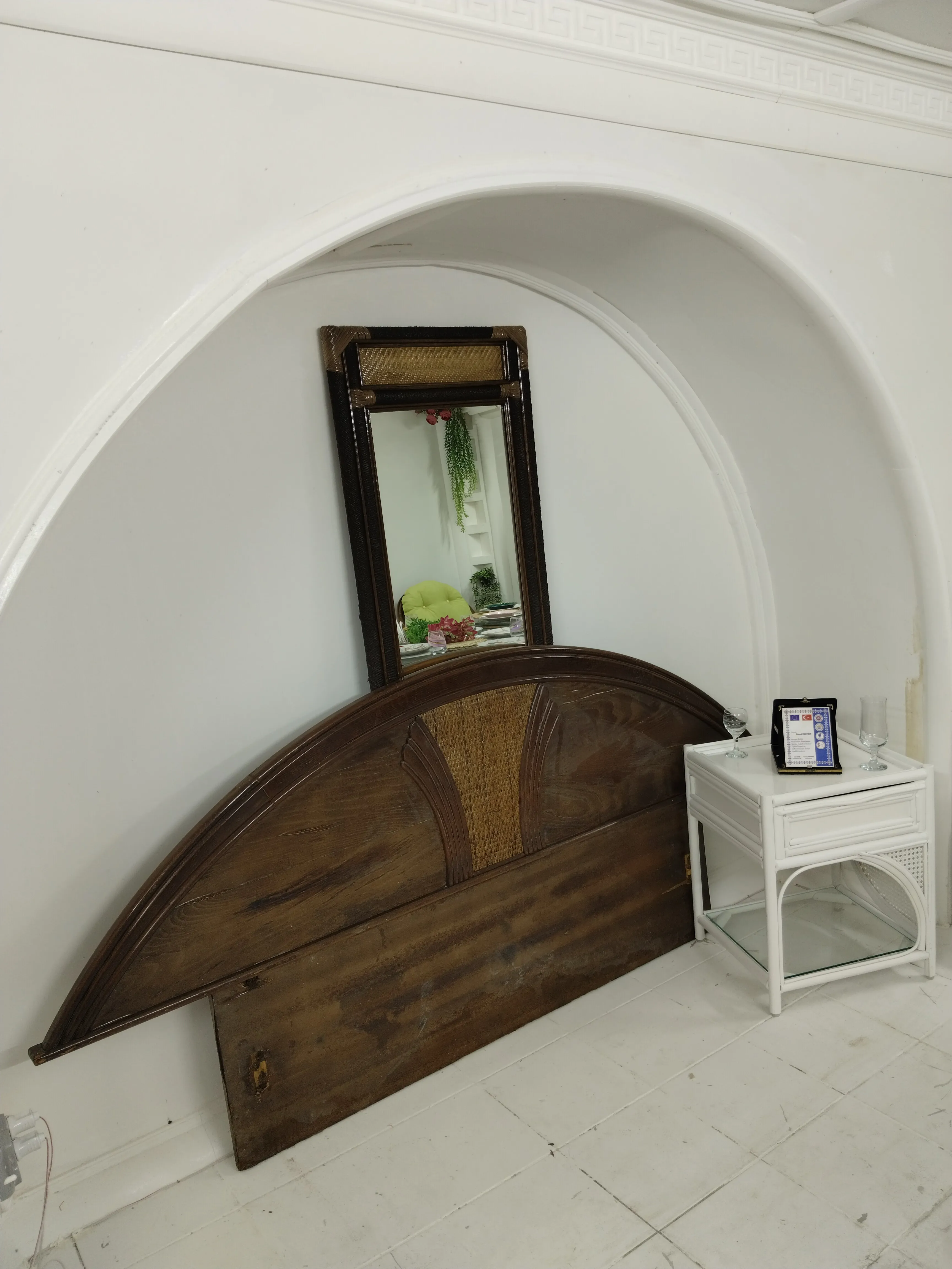 Bodrum endonezya'dan ithal orijinal bambu yatak başlığı