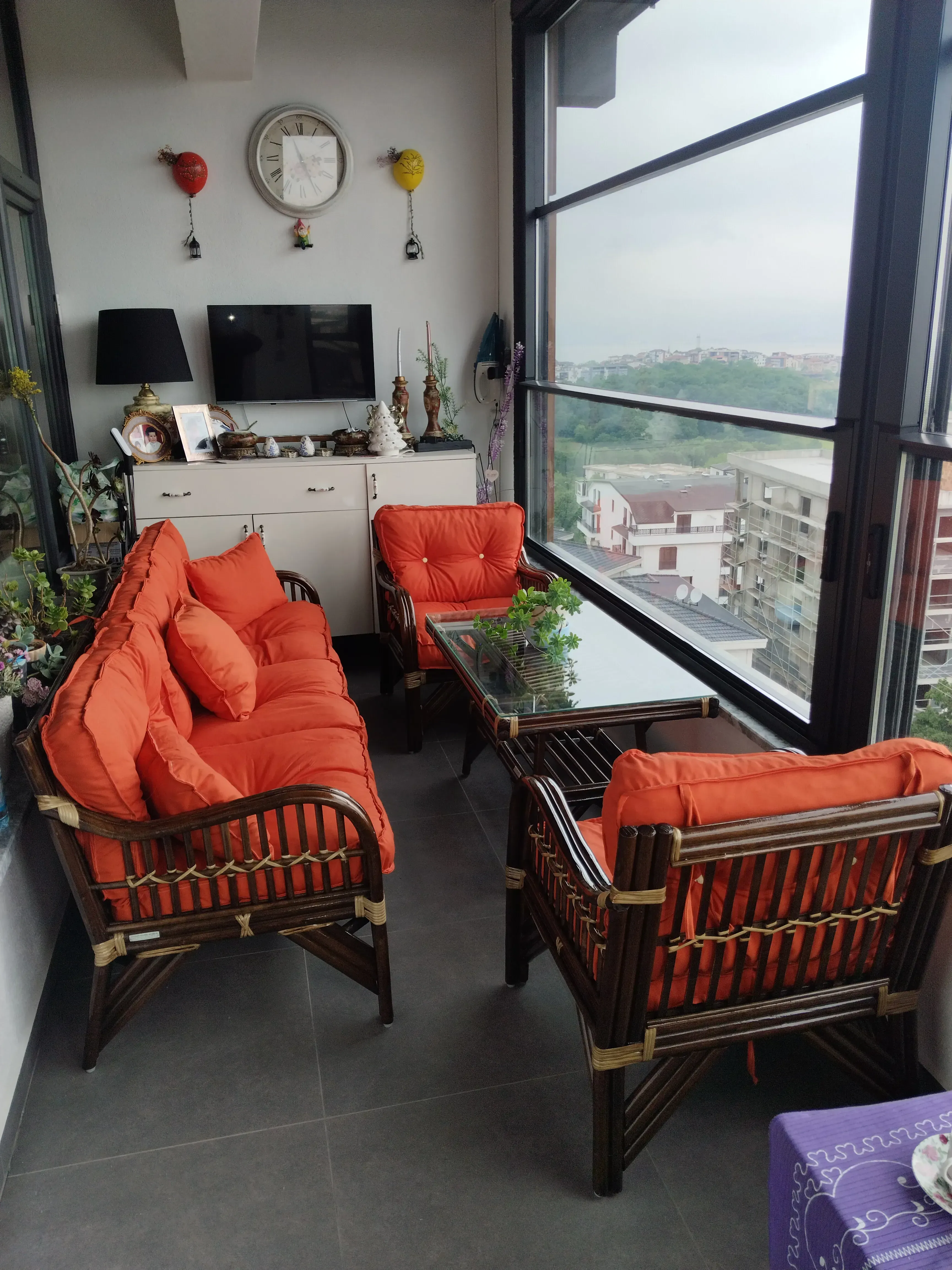 Kocaeli bambu salon oturma grubu 5 kişilik