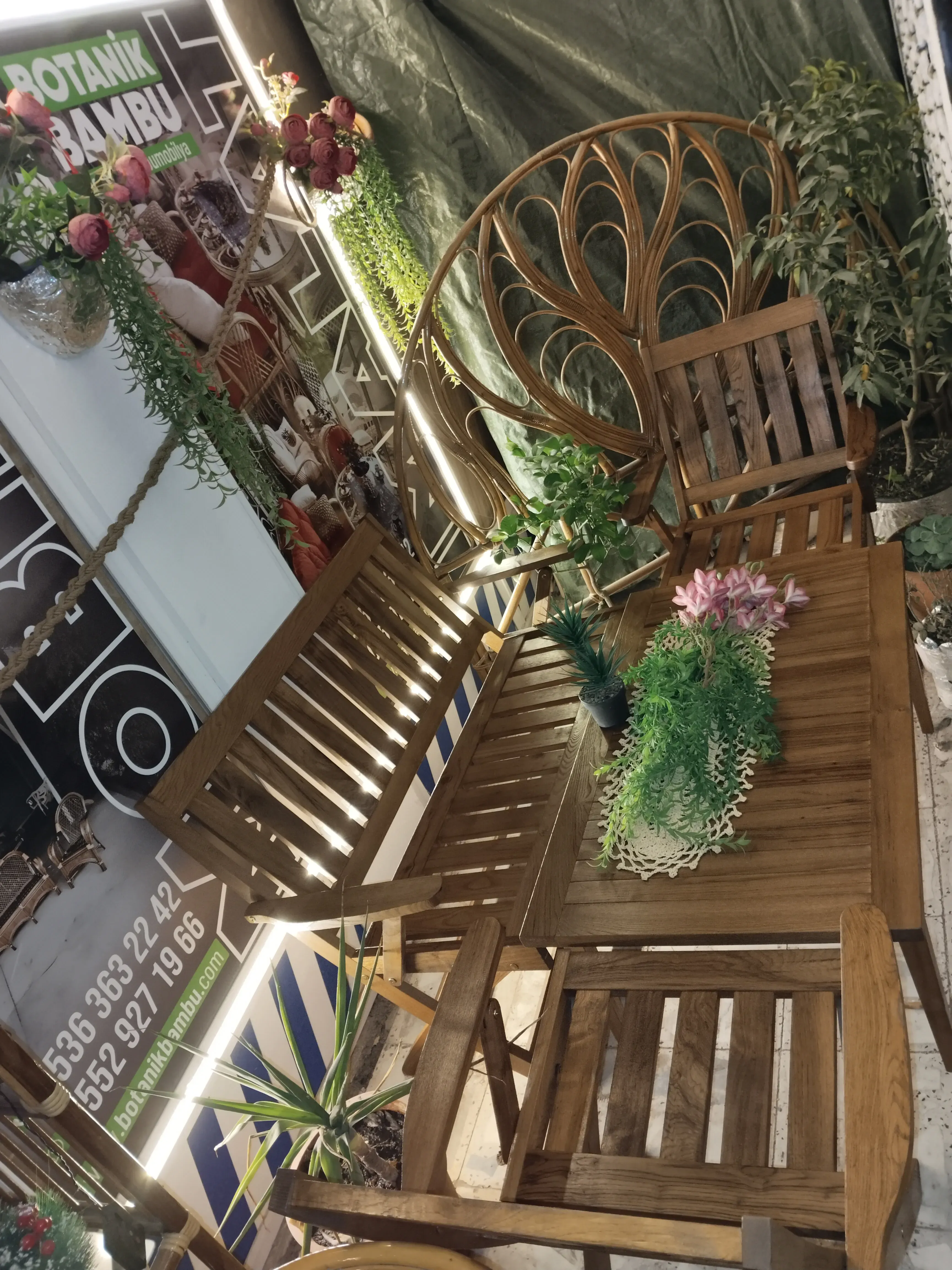 Kocaeli kafe katlanır sandalye bahçeye ahşap grubu