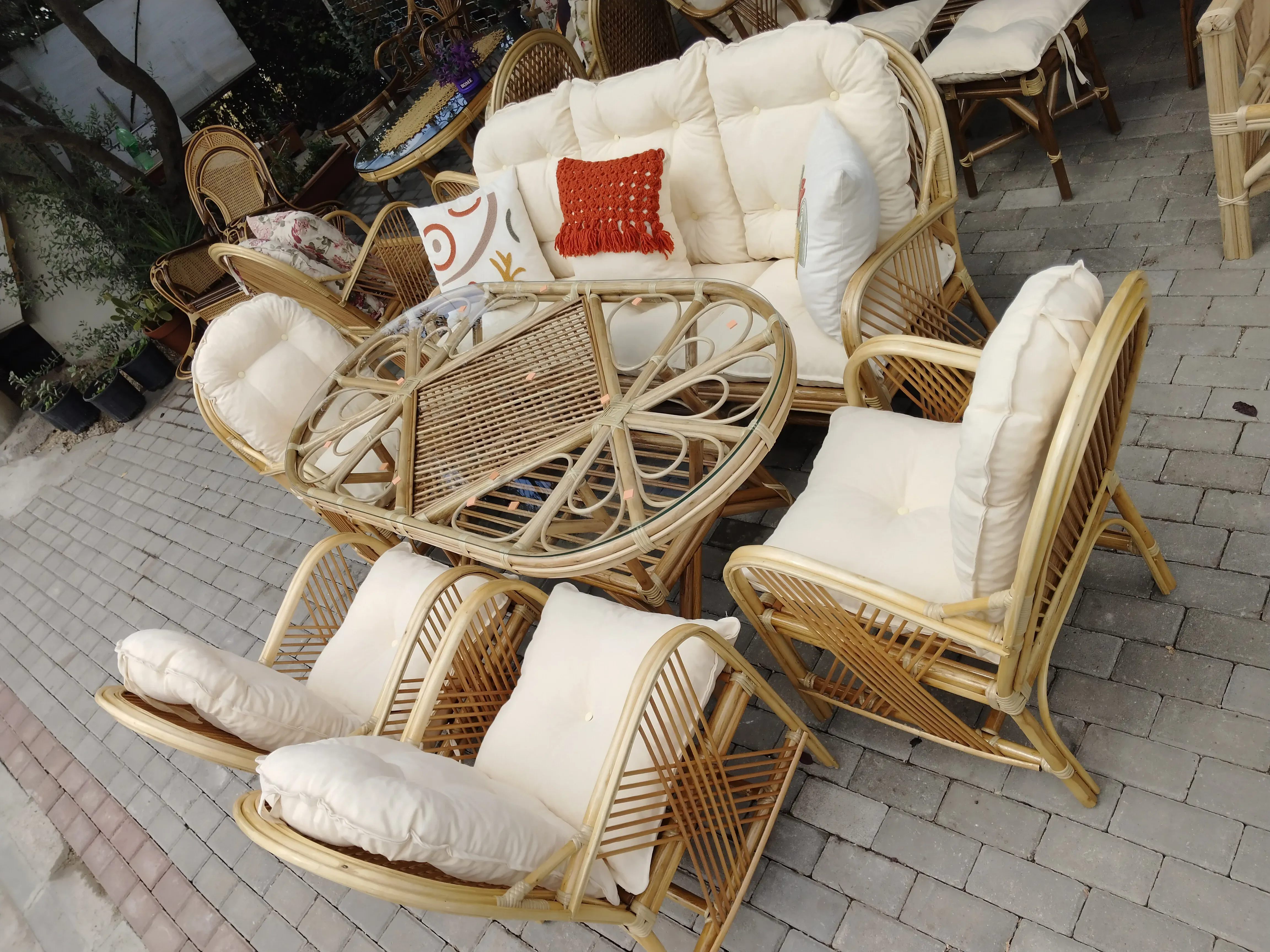 Konya Bambu masa takımı