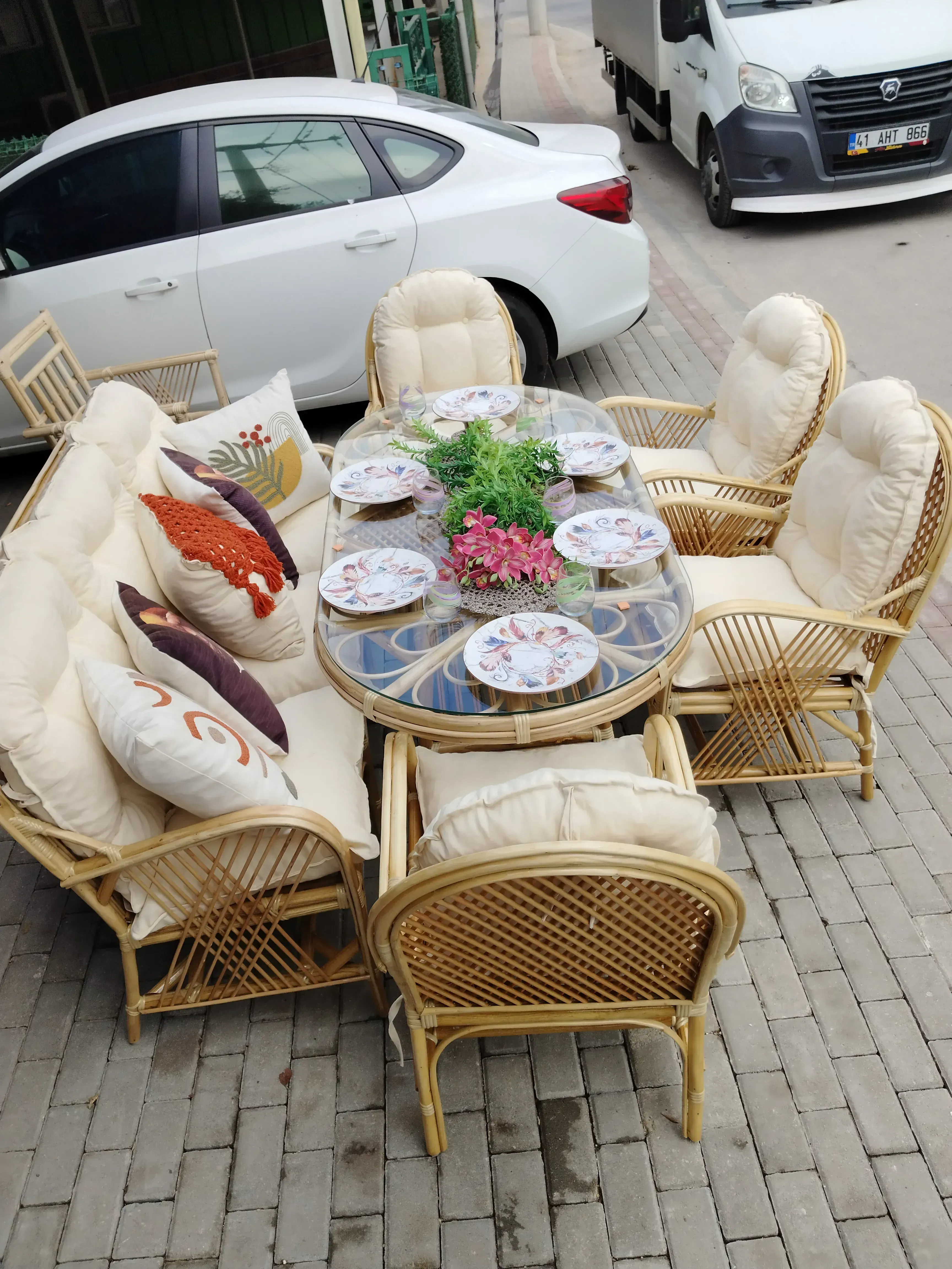 Konya Bambu masa takımı