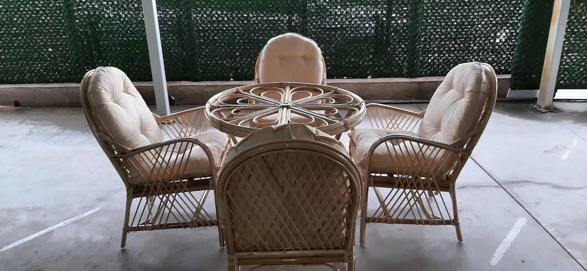 Trabzon Bambu Balkon Bahçe Monika Takımı 4 Kişilik 