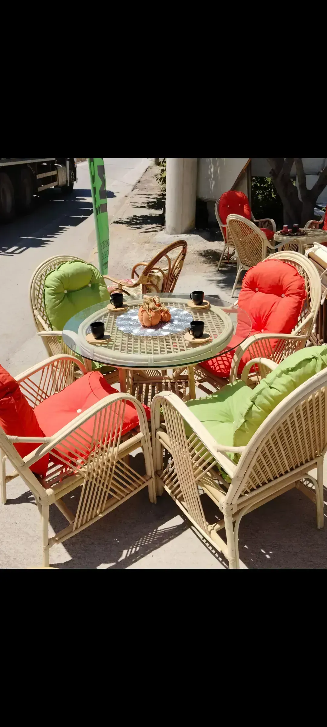 İzmir Bambu Bahçe Balkon Mobilyaları 4 Kişilik. Peşin fiyatına 3 ay veya 6 ay vadeli.