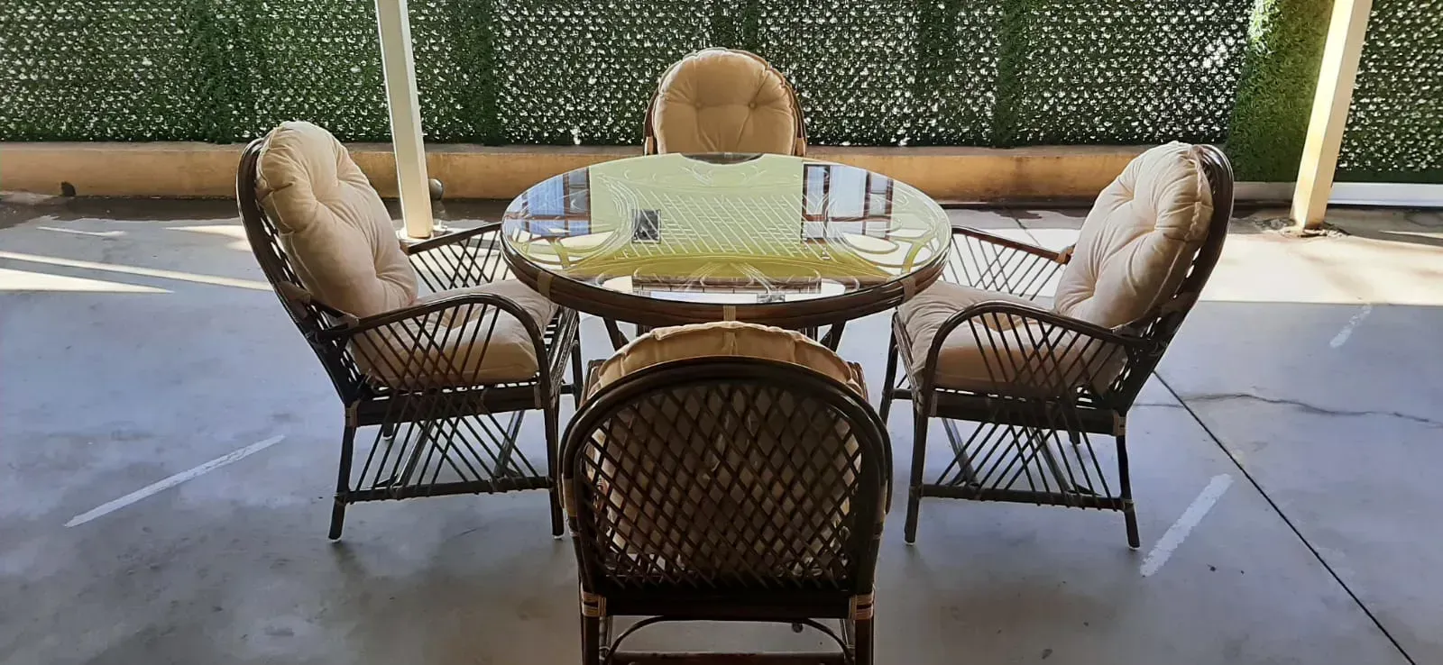 İzmir Bambu Bahçe Balkon Mobilyaları 4 Kişilik