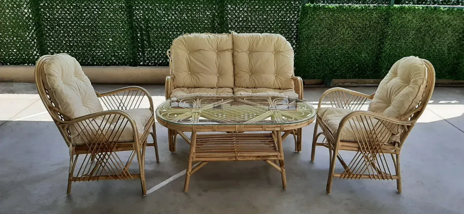 İzmir Bambu Balkon Bahçe Monika  Takımı 4 Kişilik